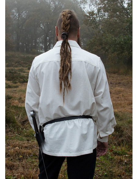 White medieval shirt with Gotz button