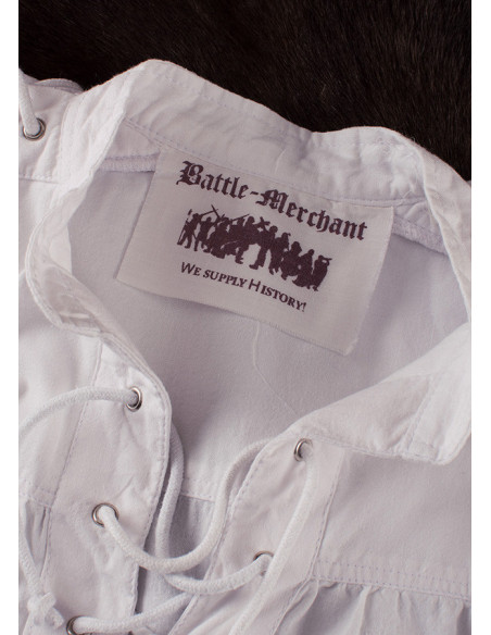 White medieval shirt with ties Corvin... White medieval shirt with ties Corvin...