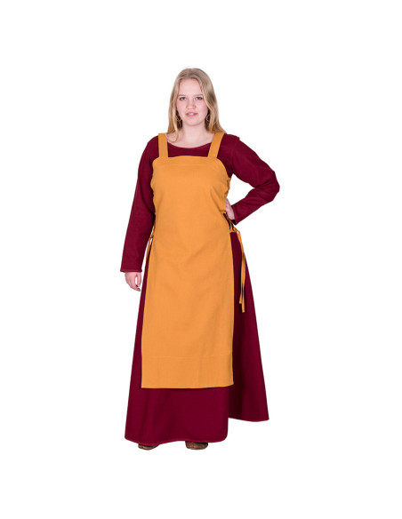 Viking apron Tina in cotton, mustard... Viking apron Tina in cotton, mustard...