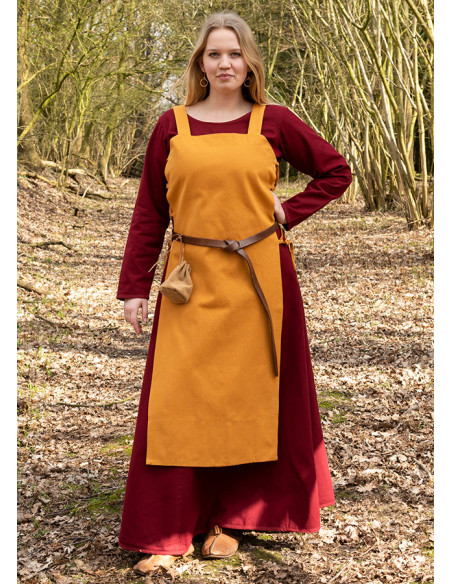 Viking apron Tina in cotton, mustard... Viking apron Tina in cotton, mustard...
