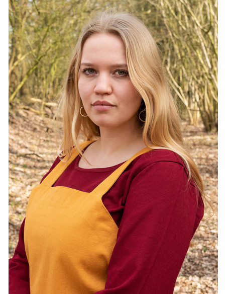 Viking apron Tina in cotton, mustard... Viking apron Tina in cotton, mustard...