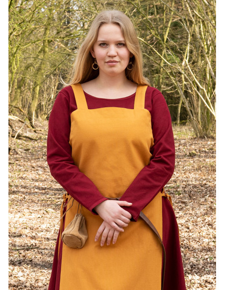 Viking apron Tina in cotton, mustard... Viking apron Tina in cotton, mustard...