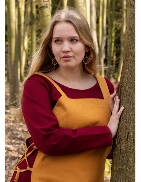Viking apron Tina in cotton, mustard... Viking apron Tina in cotton, mustard...