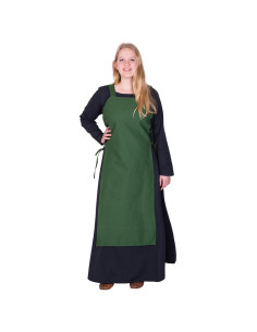 Viking apron Tina in cotton, green color