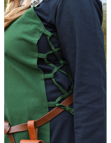 Viking apron Tina in cotton, green color Viking apron Tina in cotton, green color