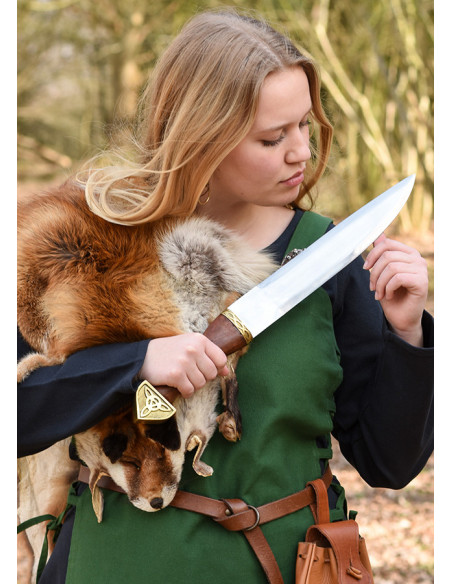 Viking apron Tina in cotton, green color Viking apron Tina in cotton, green color