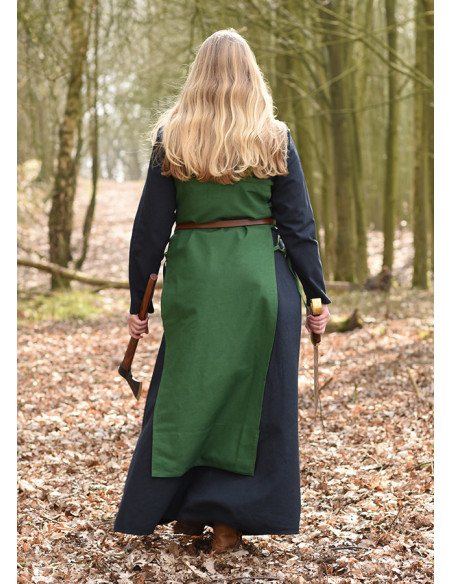 Viking apron Tina in cotton, green color Viking apron Tina in cotton, green color