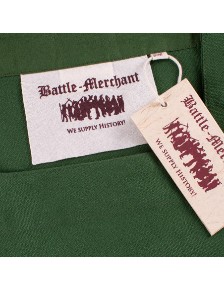 Viking apron Tina in cotton, green color Viking apron Tina in cotton, green color