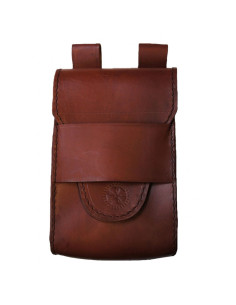 Medieval leather belt bag
