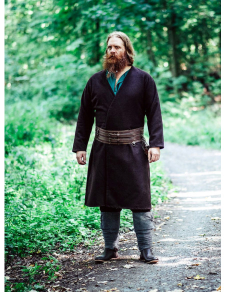 Open Viking tunic in wool, Balder...