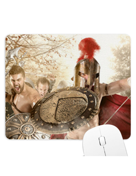 Rectangular mouse pad fight Spartans...