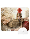 Rectangular mouse pad fight Spartans (23.5x19.5 cm)