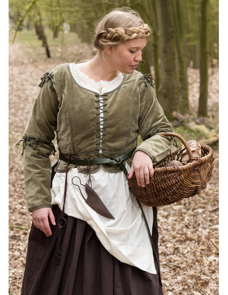 Griselda medieval jacket in suede,... Griselda medieval jacket in suede,...