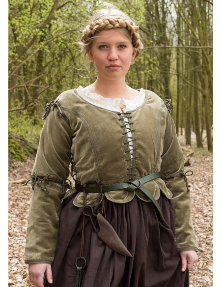 Griselda medieval jacket in suede,... Griselda medieval jacket in suede,...