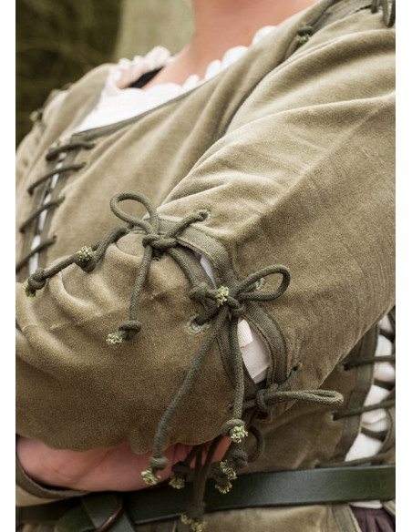 Griselda medieval jacket in suede,... Griselda medieval jacket in suede,...