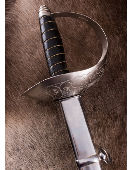 British Cavalry saber with scabbard,...