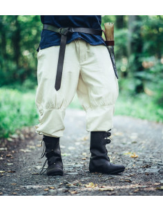 Viking pants natural white laces