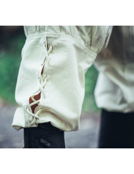 Viking pants natural white laces