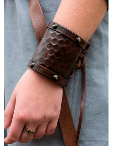 Leather bracelet for warrior, 1 unit,...
