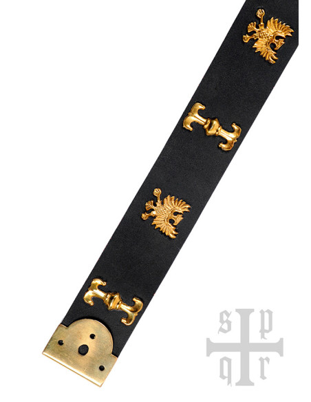 Saint George medieval belt in black...