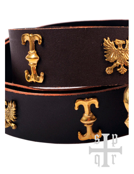 Saint George medieval belt in brown...