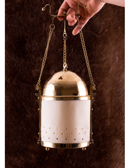 Roman lantern-lantern in brass and...