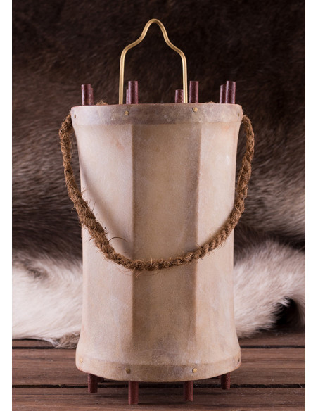 Medieval lantern-lantern in wood and...