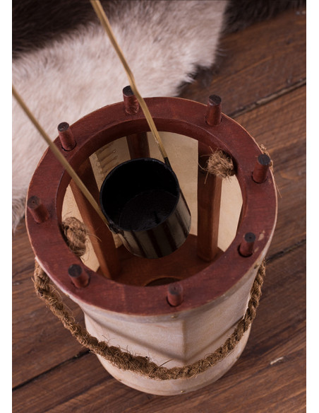 Medieval lantern-lantern in wood and...