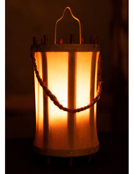 Medieval lantern-lantern in wood and...