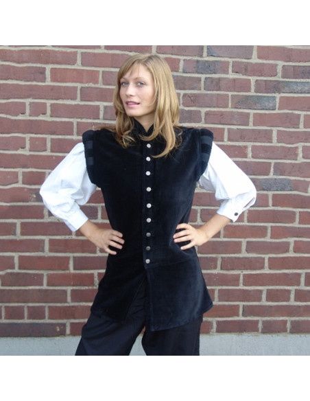 Renaissance vest model Pierre, black... Renaissance vest model Pierre, black...