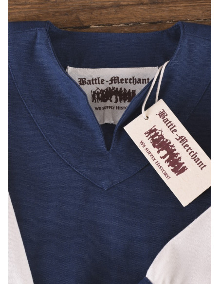 Viking dress girl, Solveig blue-white