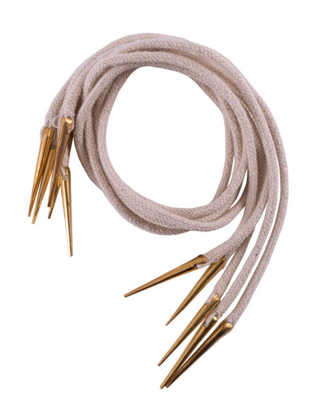 Game 5 braided cords with brass tips