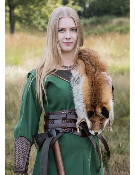 Dark Brown Unisex Medieval Leather...