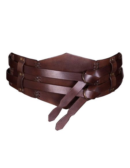 Dark Brown Unisex Medieval Leather...