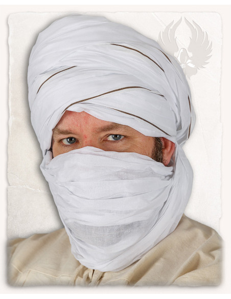 Authentic White Masud Arab Turban