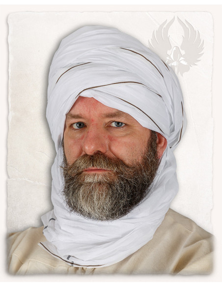Authentic White Masud Arab Turban