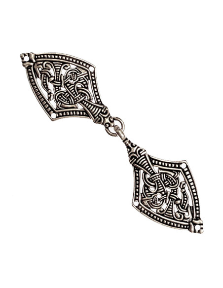 Viking Cloak Clasp Borre in Silver