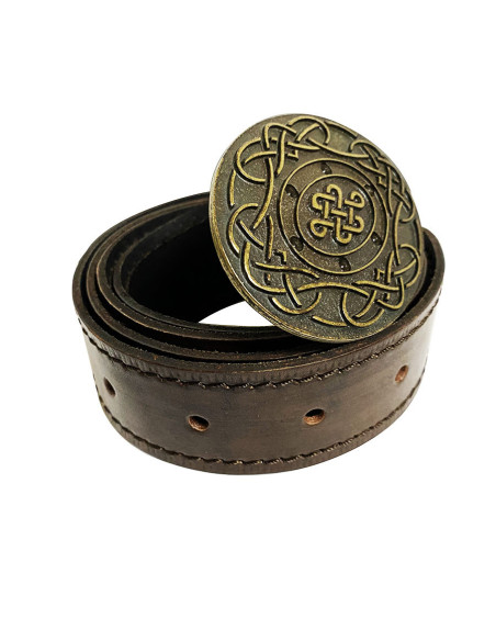 Celtic leather belt