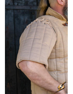 Medieval Warrior Short Sleeve Gambeson, Desert Beige 2