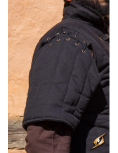Medieval Warrior's Short Sleeve Gambeson, Black Epic 2
