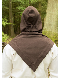 Gugel or Viking Hood Skjoldehamn brown 2