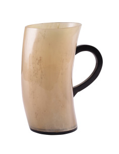 Buffalo horn beer mug, 250-400 ml.