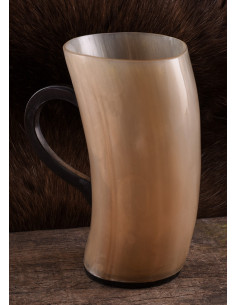 Buffalo horn beer mug, 250-400 ml. 2