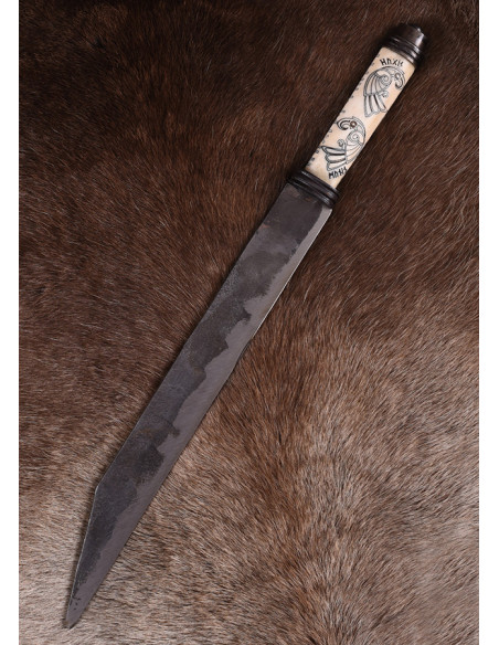 Seax or long Viking knife with...