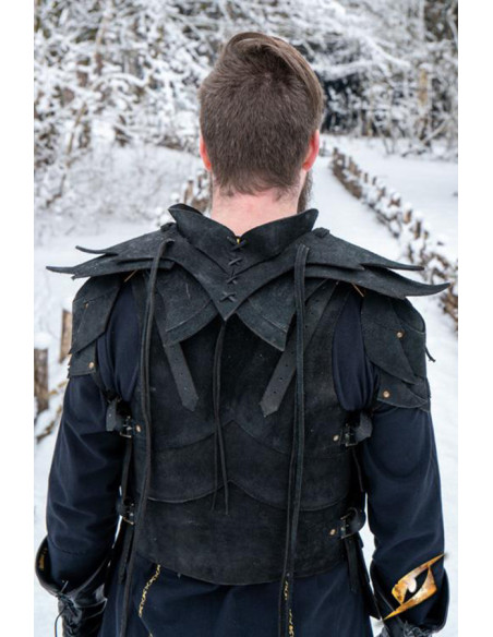 Suede shoulder pads from the Shadow...