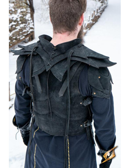 Suede shoulder pads from the Shadow...