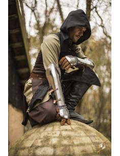 Medieval bracelets Bazuband polished finish, Epic Armory 2