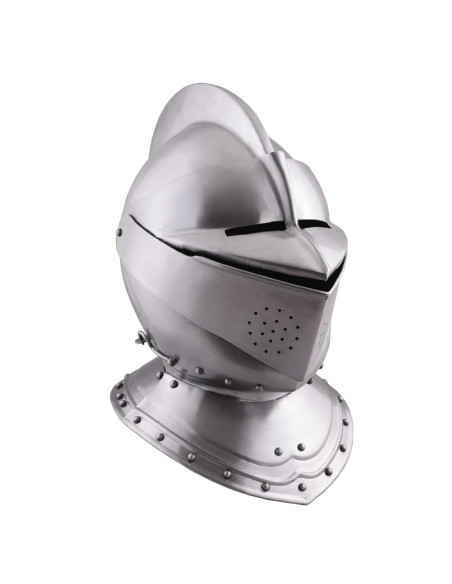 Closed English medieval helmet from...