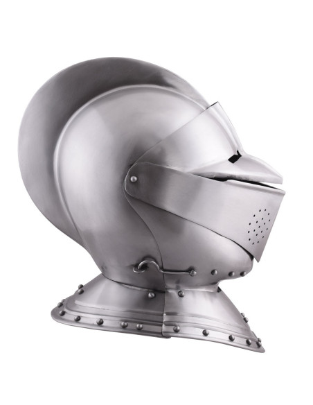 Closed English medieval helmet from...