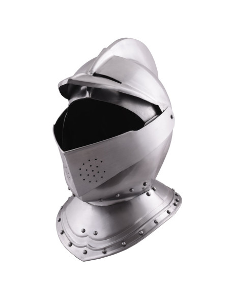 Closed English medieval helmet from...